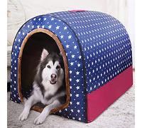 Cama extragrande jumbo para perros, alivio de la ansiedad, tienda de campaña XL, suave, cueva para gatos, iglú, cálido, 2 en 1, lavable (35 x 32 x 28 cm), acogedora cama para mascotas para perros y