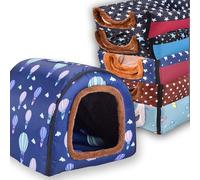 Cama extragrande para perros 2 en 1, cueva para mascotas, impermeable, de lujo, calmante para perros, gatos, tienda de campaña con cojín suave extraíble, base antideslizante, camas para perros al aire