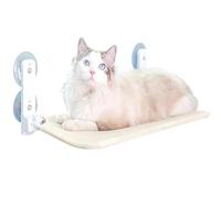 Cama For Ventana For Gatos, Hamaca For Ventana For Gatos con 4 Ventosas Y Marco De Metal Resistente, Percha Plegable For Ventana For Gatos con Tapete Reversible For Todas Las Estaciones, Fácil