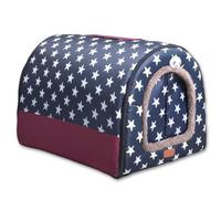 Cama grande 2 en 1 para perro, cortina impermeable para puerta, cueva calmante para mascotas, lavable y cálida, cama extraíble de lujo, antiansiedad, casa iglú para gatos al aire libre (B,3XL-105 x 80