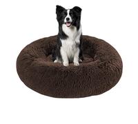 Cama grande lavable antiansiedad para perros en interiores, cama calmante para perros, felpa esponjosa, colchón redondo para mascotas, cojín cálido para mascotas con parte inferior antideslizante (70