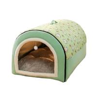 Cama grande para perro, 2 en 1, cueva para mascotas e iglú, acogedor saco de dormir para perros, cálido nido de invierno con cojín desmontable, diseño plegable y lavable
