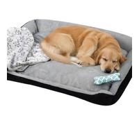 Cama Grande Para Perros Con Manta Antideslizante Lavable Relajante