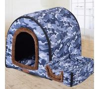 Cama grande para perros de lujo, cálida cama para perros, XL XXL, para interiores, caseta para perros, cama grande para perros, cueva para gatos, iglú, para interiores y exteriores, lavable (XXL 92 x
