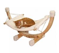 Hamaca SIESTA, blanco con armazón de madera, 73 x 36 x 34 cm