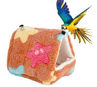 Cama Hamaca Para Pájaros - Franela Algodón Esponja 14x12cm | Casa De Nido De Hamaca De Loro Caliente De Invierno | Gruta Gruesa Y Dulce Para Animales Pequeños, Para Pájaros, Hamsters, Ardillas