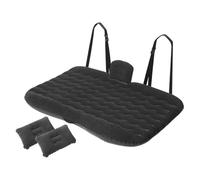 Cama Hinchable 1 Juego de cama inflable Universal para viaje en coche, asiento trasero de coche, colchón para maletero, cama de aire, almohada para viaje y Camping Cama para dormir coche(Black)