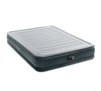Cama Hinchable Doble Fiber-Tech con Bomba Integrada, 152x203x33 Cm, Gris