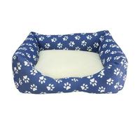 Cama Huellas para perros color Azul