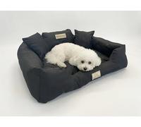 Cama Impermeable para Perros Cordura - Cojín Plush Relleno Fibra Siliconada - Anti-Rotura y Arañazos - Anti-Alérgica Lavable - Calidad Polaca Hecha a Mano - Varios Tamaños y Colores - KING DOG