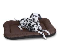 Cama impermeable para perros Knuffelwuff Lucky de nailon para interiores y exteriores L, 70 x 46 cm, marrón