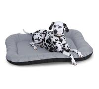 Cama impermeable para perros Knuffelwuff Lucky de nailon para interiores y exteriores talla grande XXXL, 140 x 105 cm, gris