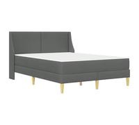 Cama individual con colchón 120 x 190 cm | Estructura acolchada de espuma, cabecero de poliéster, base de láminas, fácil montaje