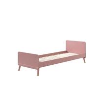 Cama individual infantil billy 95x204x74 rosa