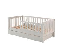 Cama individual infantil toddler 76x148x60 blanco