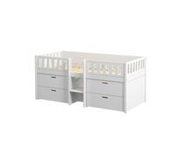 Cama individual infantil viggo 205x102x92 blanco