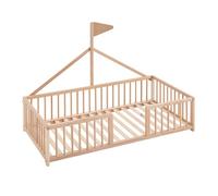 Cama infantil tipi 140x70 tipo montessori apache wonderland de madera de haya y color nature