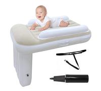 Cama Inflable Avion Niños, Cama de avión de Viaje para bebé, Para Acostarse y Descansar - se Adapta a la Mayoría de Los Asientos para el Vuelo, el Coche (incluye bomba de aire y cinturón de seguridad)