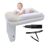 Cama Inflable Avion Niños, Cama de avión de Viaje para bebé, Para Acostarse y Descansar - se Adapta a la Mayoría de Los Asientos para el Vuelo, el Coche (incluye bomba de aire y cinturón de seguridad)
