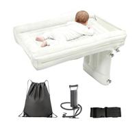Cama inflable de coche genérica, cama de sueño inflable para asiento trasero con bomba, colchón para asiento trasero - para coche, SUV de viaje, camping, furgoneta, tren de senderismo al aire libre