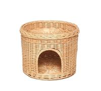 Cama interior para gatos con cojín suave lavable, acogedora cama para gatos/perros con parte superior de casa, diseño de cama doble para gatos, ideal para mascotas