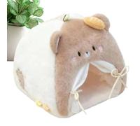 Cama | Juego de Dormitorio Miniatura,Pequeña Cama Diseño - para Niñas y Dormitorio Salón Casa Animales de Peluche Juego de Imaginación Interior Decoración