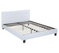 Cama "julia" color blanco - 140 x 190 cm