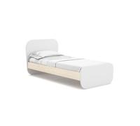 Cama juvenil misty breeze blanco - oak soft 195,4 x 90 x 101,3 cm