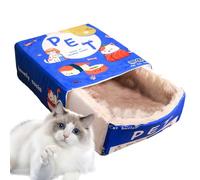 Cama Lavable para Gatos, Cama para Gatos, cómoda casa para Gatos con Forma Rectangular de Aperitivo, Deja Que Tus Amigos Peludos una Siesta y cómoda. Lavable a máquina