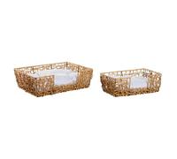 CAMA MASCOTA SET 2 RATAN SINTETICO 50X35X14 CON CO
