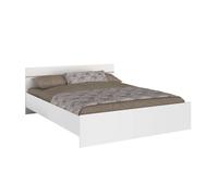 Miroytengo Cama Matrimonial Dormitorio Descanso ROCO Estilo Contemporáneo Color Blanco 160x200 cm