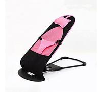 Cama mecedora plegable rosa para mascotas con método de cama de resorte, cesta de peluche para perros bajo el sol, reclinable para dormir en la zona de juguetes de la perrera de arena