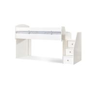 Cama midi blanca 183x252x108cm 183 cm