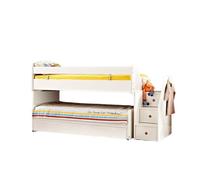 Cama midi y cajón blanca 90x200/90/190cm 252 cm