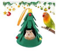 Cama navideña para hámster: casa pequeña y cálida para Mascotas, escondite en Guinea | Cama de Animales de Vacaciones de Felpa, Refugio de de Navidad de Conejillo de Indias Suave para pequeños ro