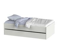 Cama Nido 105x190 cm, Cama nido Grande, Cama Doble Juvenil Terai Color Blanco o Roble Cambrian