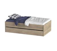 Miroytengo Cama Nido 105x190 cm, Cama Nido Grande, Cama Doble Juvenil Doble Terai Roble Cambrian