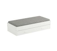 Miroytengo Cama Nido 90x200 cm Tidy con Cajón Habitación Infantil Juvenil, Dormitorio Mueble Blanco