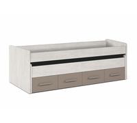 Cama nido ares plus blanco / basalto 69x198x96 cm (alto x largo x ancho)
