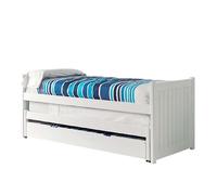 Cama nido compacta madera blanco 90x200 cm