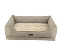 Cama ortopédica de confort cuadrada "CALBU" beige 71 x 56 x 16+5 cm