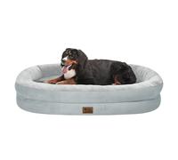 Cama ortopédica lavable grande para perros: cama refrescante para perros con refuerzos, cama jumbo, impermeable, funda extraíble, antideslizante, cama para mascotas de tamaño extra grande, color