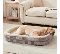 Cama ortopédica para Perros Grandes, sofá Cama Ovalada de Espuma para Perros de Alta Densidad, Cama Ovalada para Perros con Funda extraíble Lavable y Parte Inferior Antideslizante