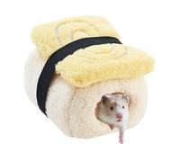 Cama para animales pequeños - Cueva suave para nido de mascotas, casa de felpa, descanso para escalar, cómodo mini hábitat | Cama con forma de sushi linda para erizo, deslizador de azúcar, chinchilla
