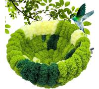 Cama para cacatúas, cabaña de pájaros, cama nido de cría de loros, 6.3 x 5.91 x 3.15 pulgadas, forro polar coral, nido de loro pinzón canario, refugio cómodo y acogedor para pájaros, cuartos privados