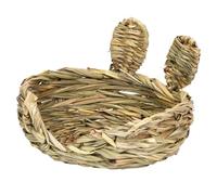 Cama para Chinchillas - Estera de Hierba para Roer y Hacer | Cabaña Refugio Para Conejos | Apto para Animales Pequeños y Mascotas, como Hurones, Jerbos, Jaulas, Conejeras, Hábitats y Chinchillas