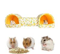 Cama para conejillos de indias - Túnel pequeño para mascotas de algodón y poliéster | túnel oculto lavable de 51 cm con antideslizante, jaula caliente para hámsters, conejos, hurones y chinchill