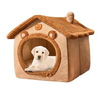 Cama para cueva para gato interior - Peluga Caldatela acogida para mascotas | Casa para dormir de invierno para pequeños animales cachorros de conejito para conejito | Acogedora habitación de las