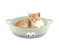 Cama para gatitos, suave, lavable, plegable, transpirable, tejida de algodón, para interiores, para el hogar, apartamento, mesita de noche, sala de estar, jugar en verano, dormir