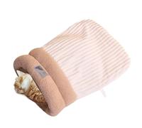 Cama para Gatos Adorable | Saco Mullido de Felpa para Mascotas - Mochila De Agarre para Mascotas,Uso Interior Viajes Coche Invierno Otoño Navidad